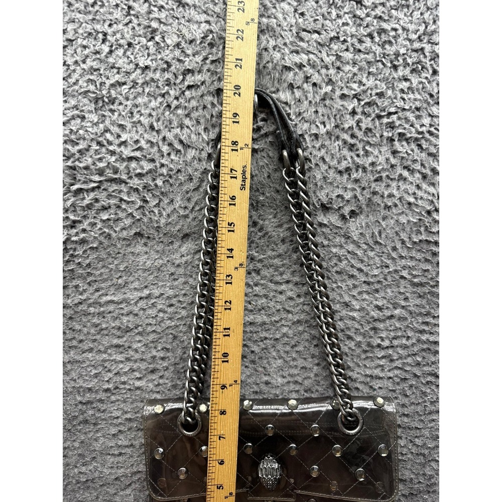 Kurt Geiger London Kensington Rhinestone Transparent Shoulder Bag Chan Strap - Picture 11 of 12